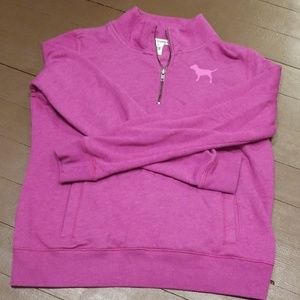 PINK half-zip sweatshirt